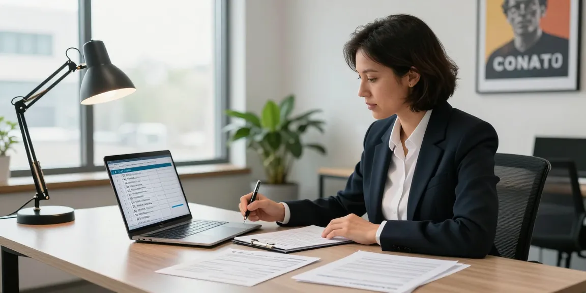 Canada immigration document checklist displayed on laptop during a consultation.